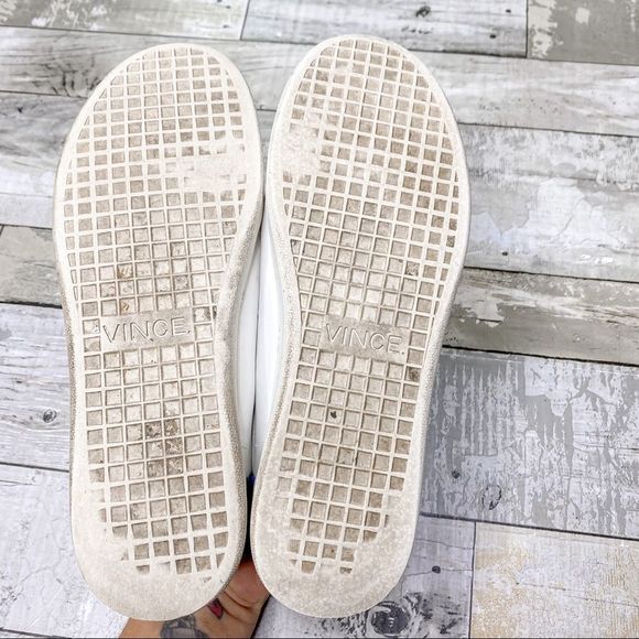 Vince Fulton Sneaker White Leather with blue suede main image 6